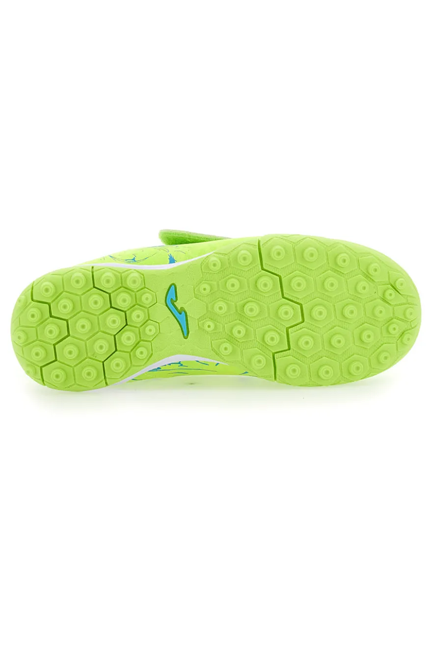 Scarpe da calcio a 5 verdi fluo con strappo Joma 2409TFVSCJW ND
