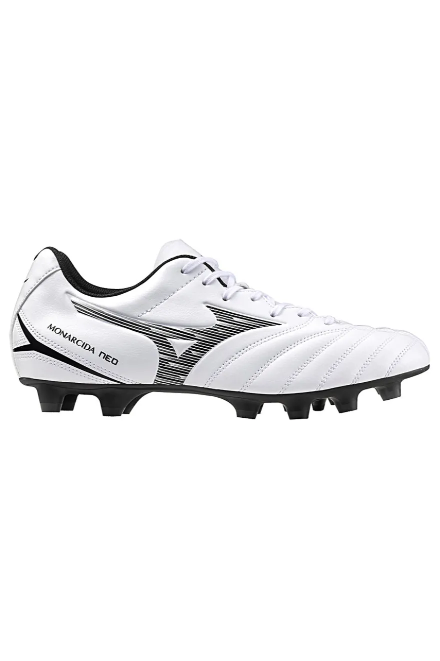 Scarpe da calcio bianche con tacchetti Mizuno Monarcida Neo III Select