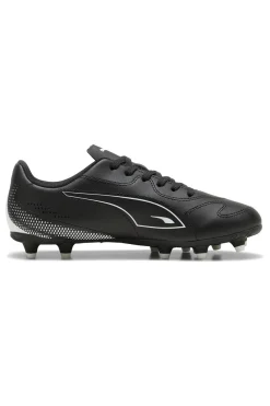 Scarpe da calcio nere con logo bianco Puma Vitoria II FG/AG Jr