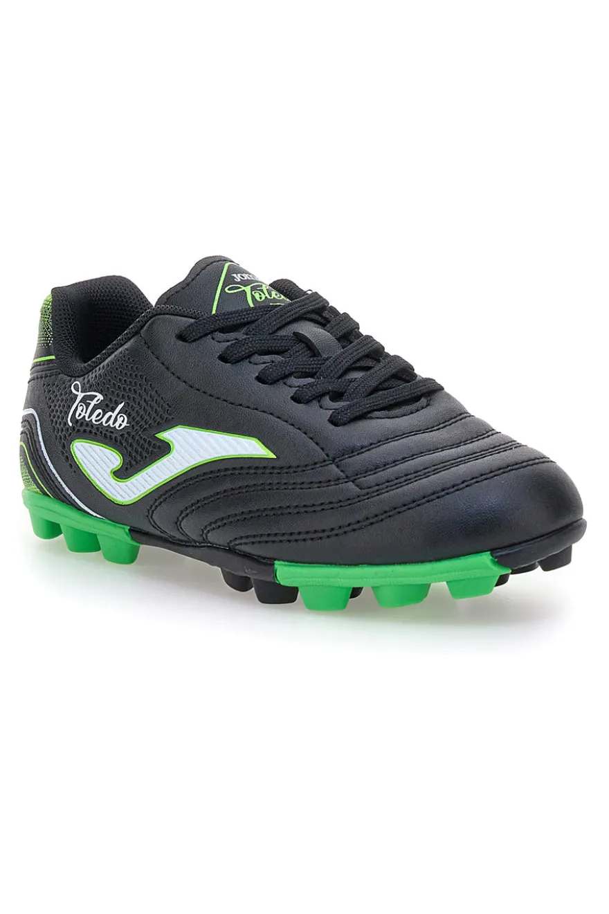 Scarpe da calcio nere e verdi Joma Toledo JR 2501
