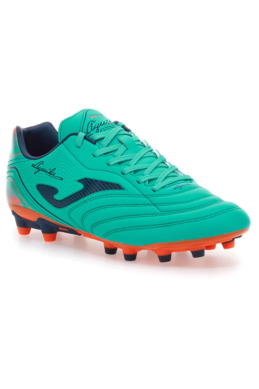 Scarpe da calcio verde acqua e arancioni Joma Aguila 2527