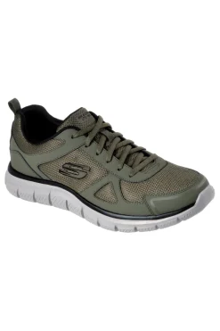 Scarpe da Fitness Verdi con Tomaia in Pelle e Mesh SKECHERS TRACK