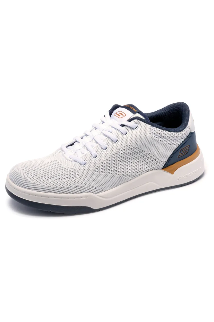 Scarpe da ginnastica bianche in tessuto Skechers Corliss Dorset