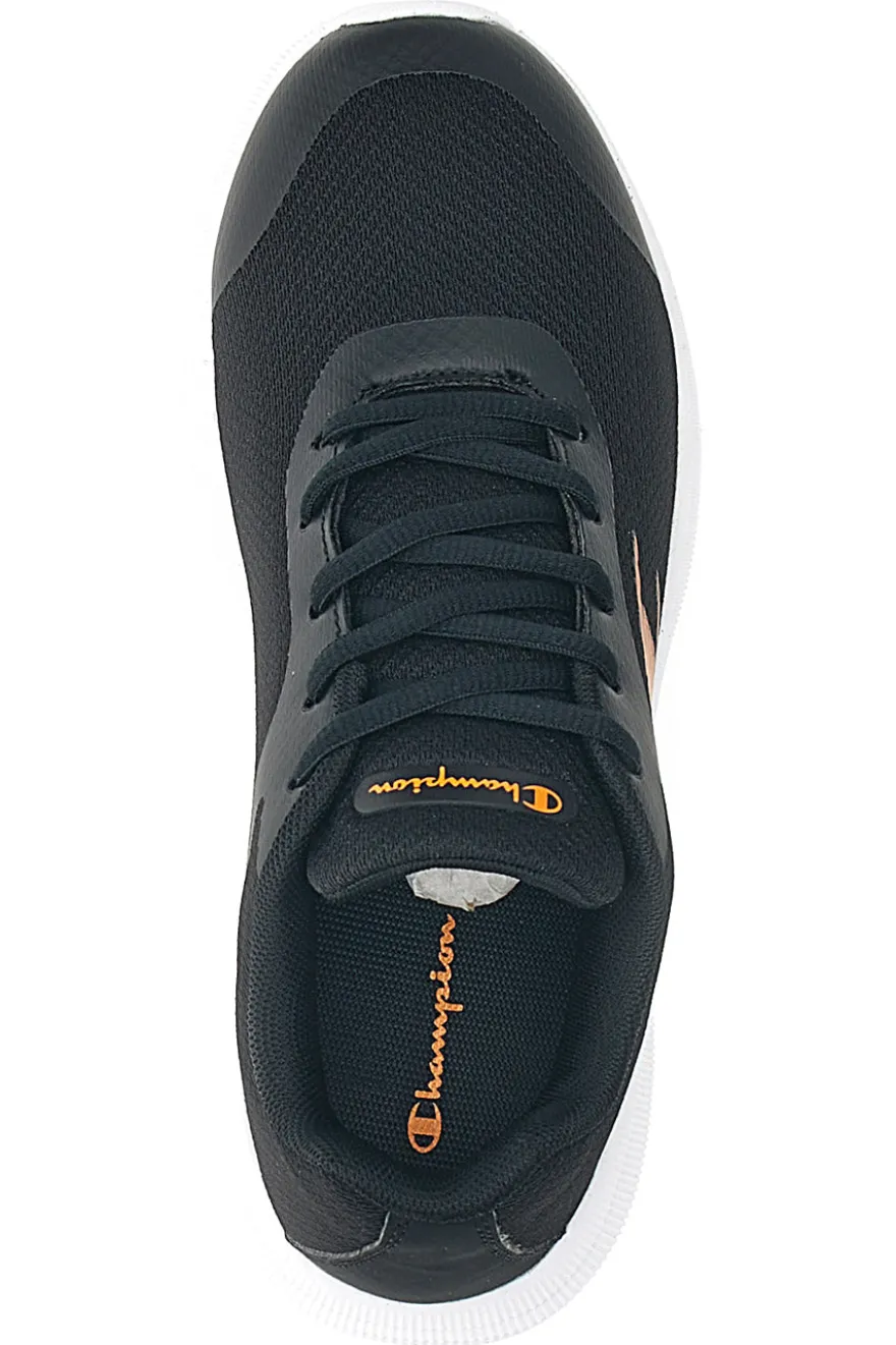 Scarpe da ginnastica nere con dettagli arancione CHAMPION SYPHON ENGAGE MESH GS
