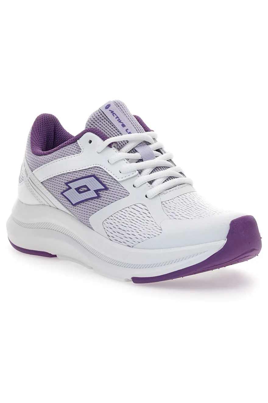 Scarpe da Running Bianche e Lilla Con Logo Laterale Lotto Speedride 800 W