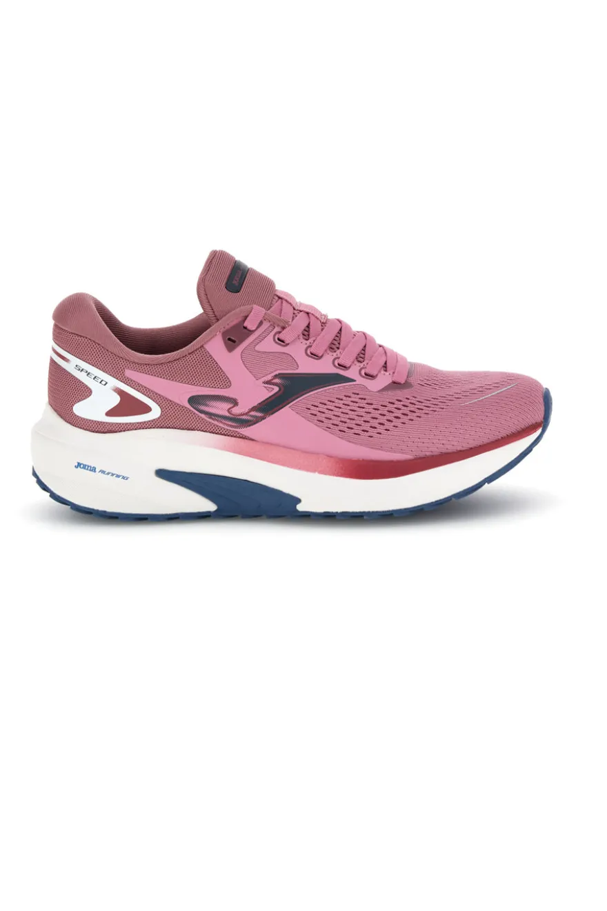 Scarpe da running rosa con inserti blu traspiranti Joma Speed 2610