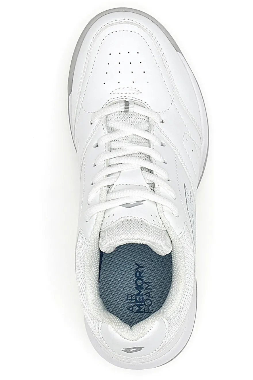 Scarpe da tennis bianche con memory foam Lotto Court Logo AMF XX W