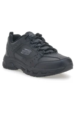Scarpe da Trail Nere con Tomaia in Pelle SKECHERS Relaxed Fit: Oak Canyon - Redwick