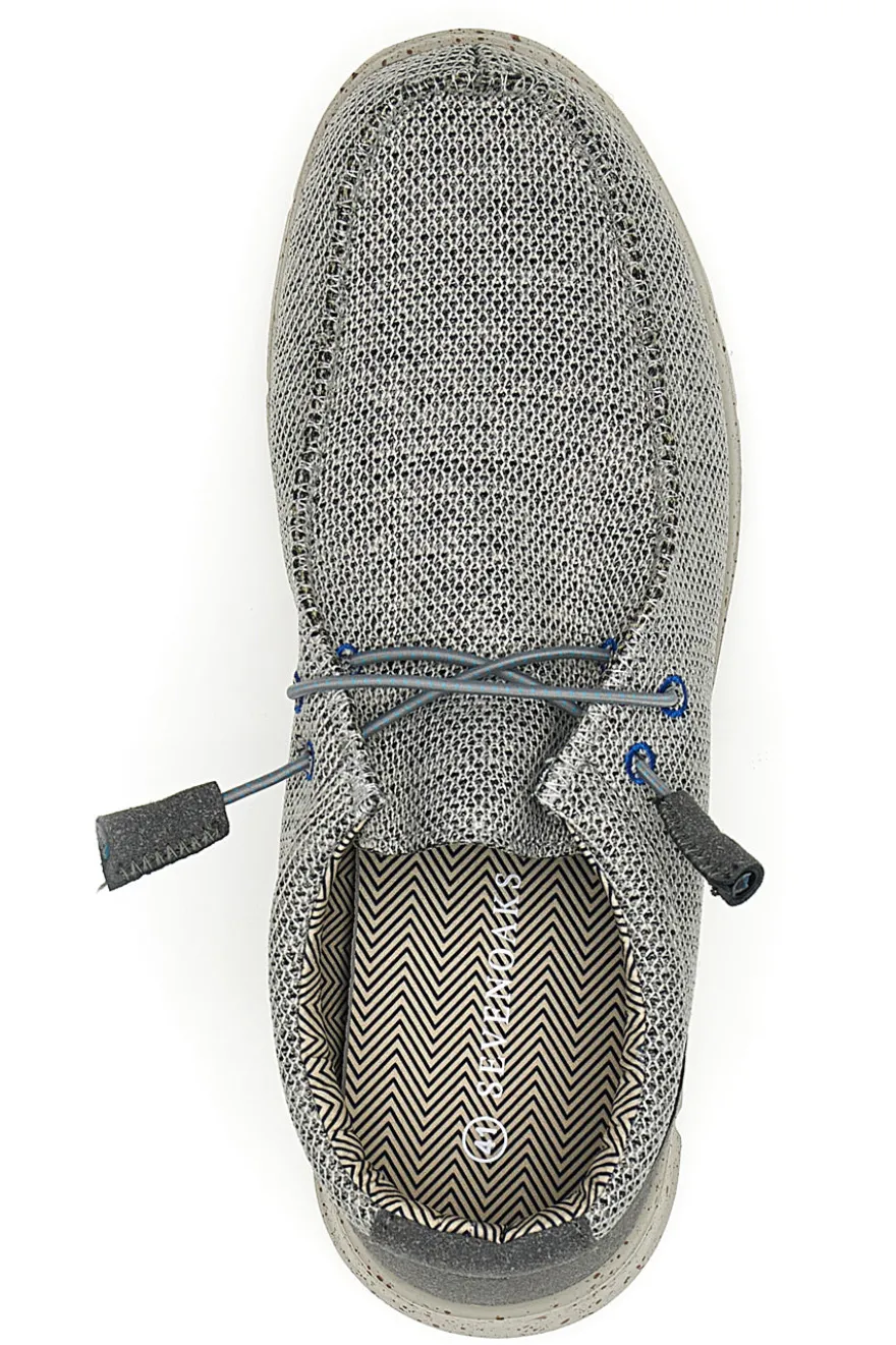 Scarpe da uomo casual grigio in tessuto Sevenoaks PK1118G