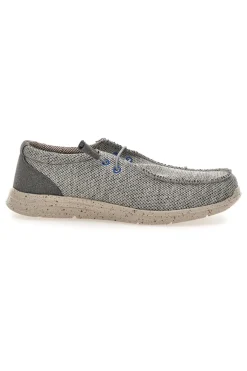 Scarpe da uomo casual grigio in tessuto Sevenoaks PK1118G
