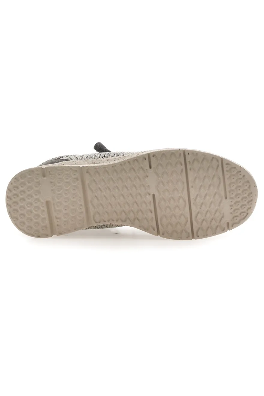 Scarpe da uomo casual grigio in tessuto Sevenoaks PK1118G