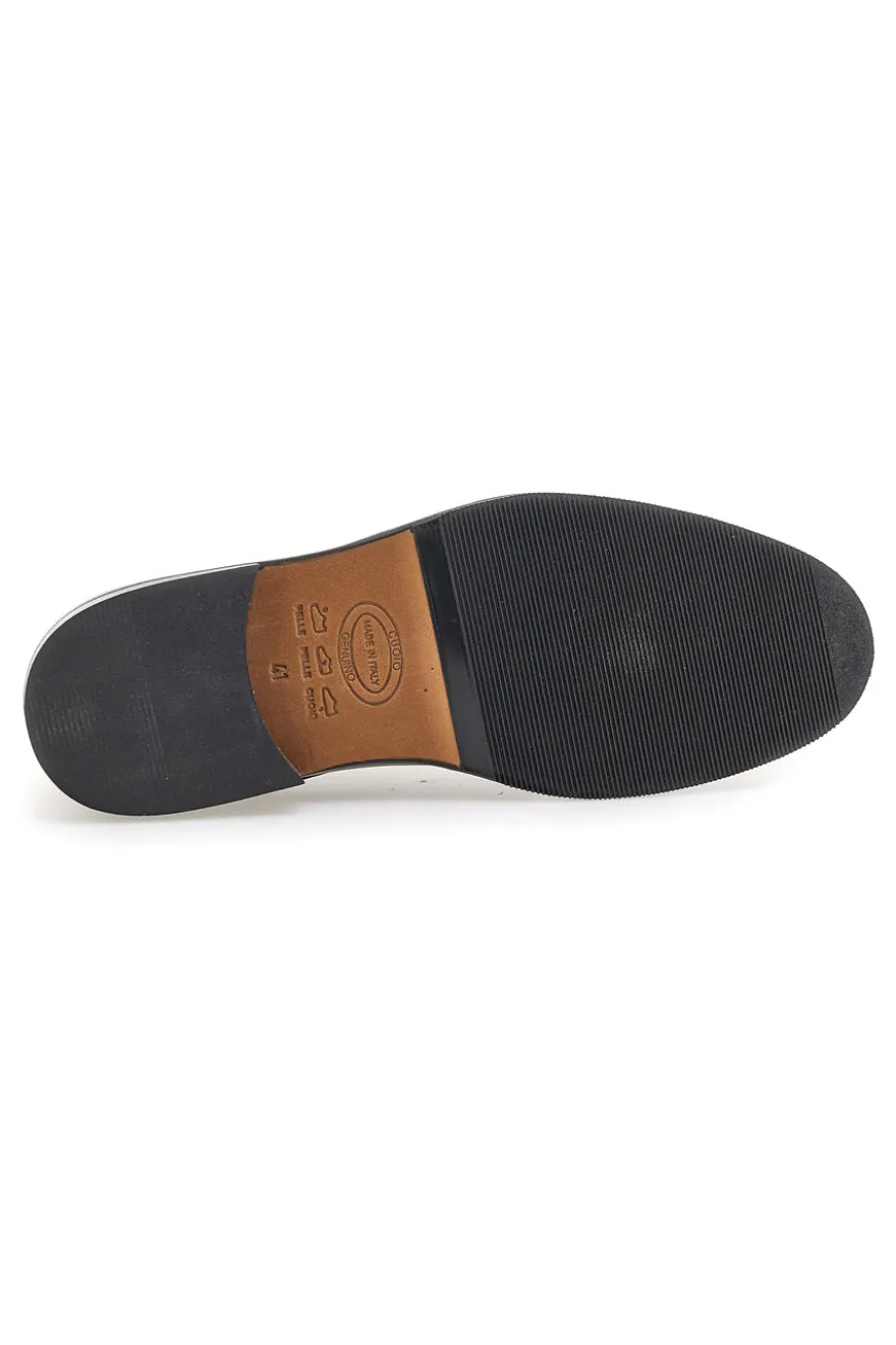 Scarpe eleganti nere in pelle con dettagli traforati Pittarello 7715