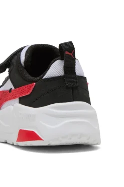 Scarpe nero bianco con chiusura a strappo e lacci elastici Puma Trinity 2 LT Mid 90s AC+ Inf