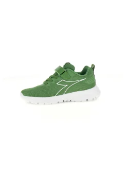 Scarpe running verdi con chiusura a strappo e lacci Diadora Evo Run Ps