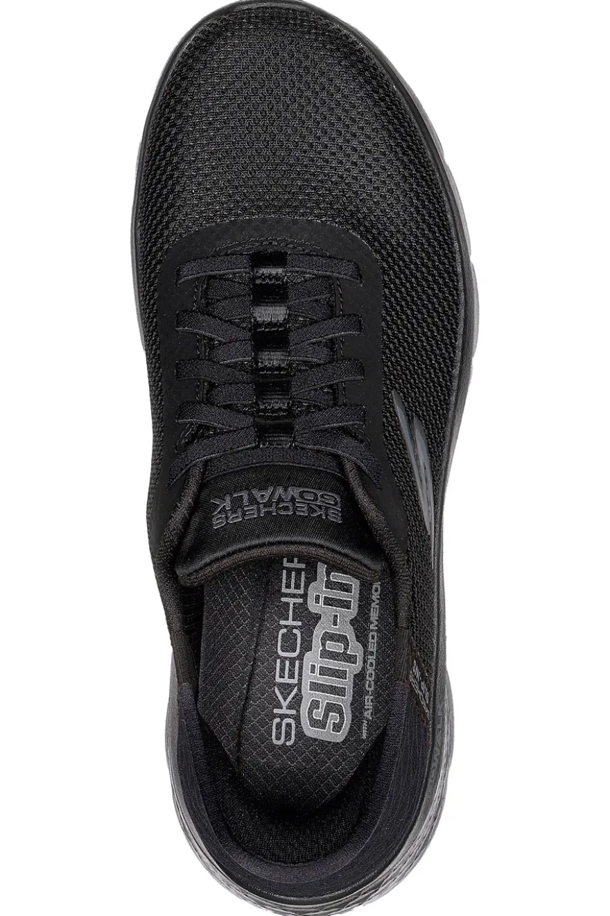 Scarpe slip ins nero in mesh Skechers Go walk flex grand entry
