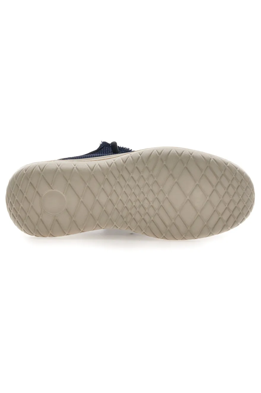 Scarpe slip on blu in tessuto Route 66 RO51803
