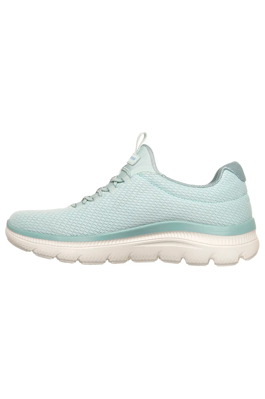 Scarpe slip on verde menta in mesh Skechers Summits plus summer haze