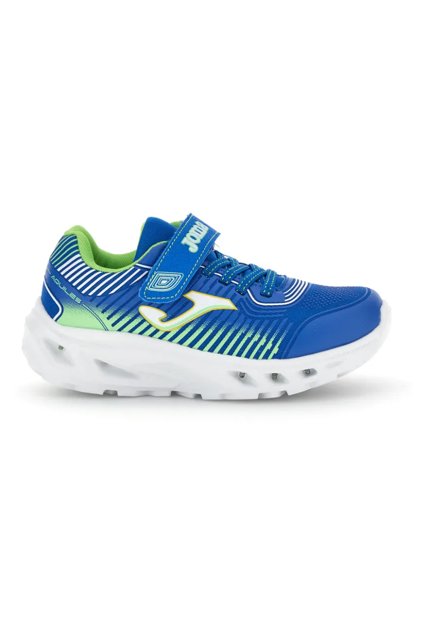 Scarpe sportive blu con luci e chiusura a strappo Joma Aquiles Jr 2605