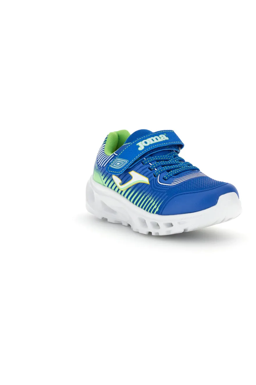 Scarpe sportive blu con luci e chiusura a strappo Joma Aquiles Jr 2605