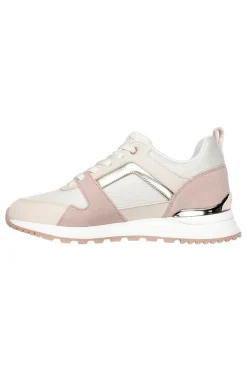 Scarpe sportive naturale e oro con memory foam Skechers Runway Posh Gal
