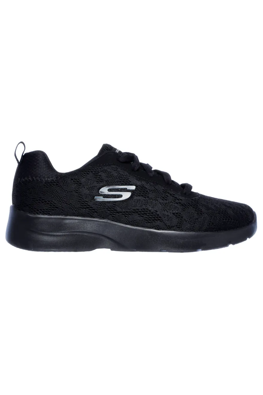 Scarpe sportive nere con mesh floreale e Memory Foam Skechers Dynamight 2.0 Homespun
