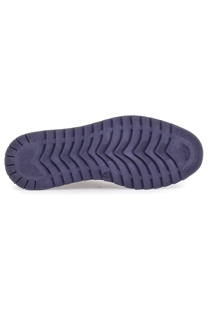 Scarpe stringate blu con inserti effetto pitone e suola carrarmato Pittarello Eco 25276006