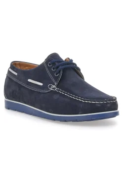 Scarpe Stringate Blu In Vera Pelle Made in Italy Jerpoint 09