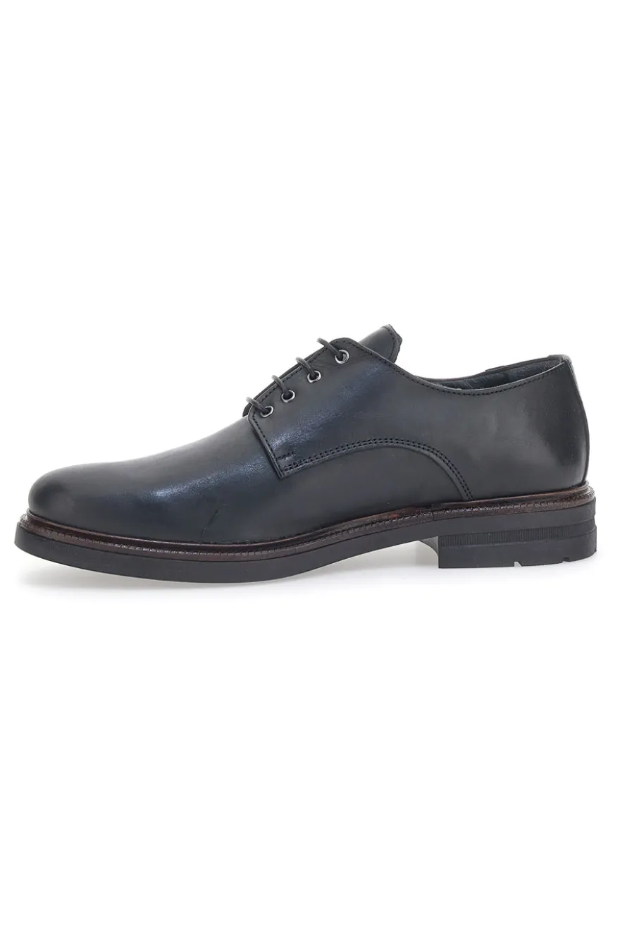 Scarpe Stringate Claremorris 220 Nero Vera Pelle
