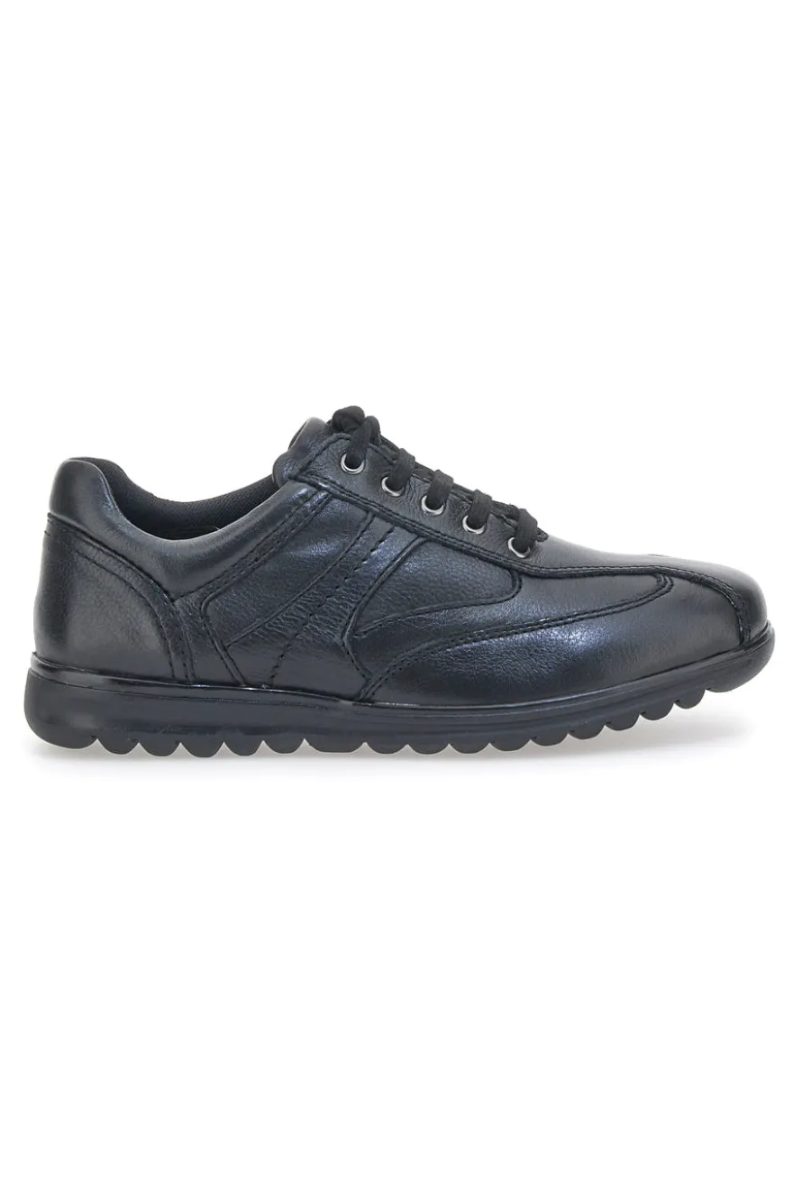 Scarpe Stringate Longford 460 Nere Vera Pelle