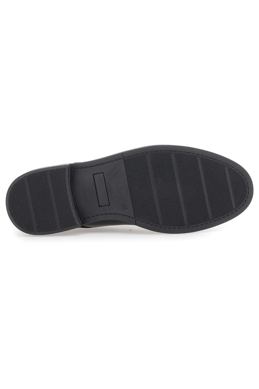 Scarpe stringate nere eleganti in vera pelle Ferré FU210C215