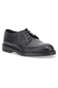 Scarpe stringate nere in vera pelle eleganti Pittarello Plus 1145