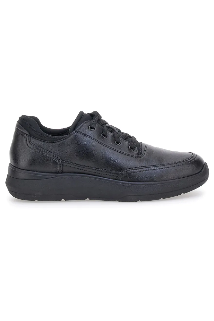 Scarpe Stringate Nere in Vera Pelle con Soletta Memory Foam PITTARELLO TIERRA 22105792