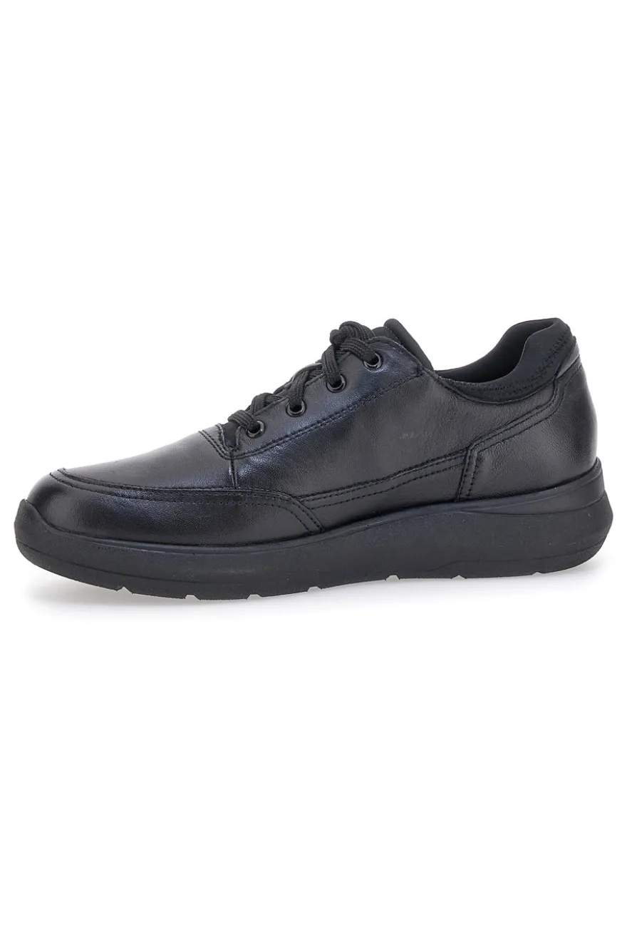 Scarpe Stringate Nere in Vera Pelle con Soletta Memory Foam PITTARELLO TIERRA 22105792
