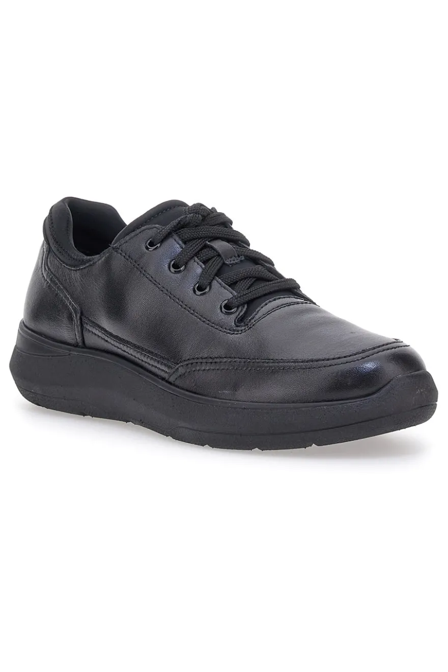 Scarpe Stringate Nere in Vera Pelle con Soletta Memory Foam PITTARELLO TIERRA 22105792