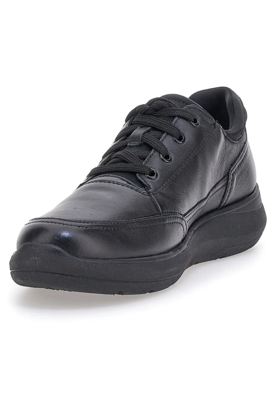 Scarpe Stringate Nere in Vera Pelle con Soletta Memory Foam PITTARELLO TIERRA 22105792