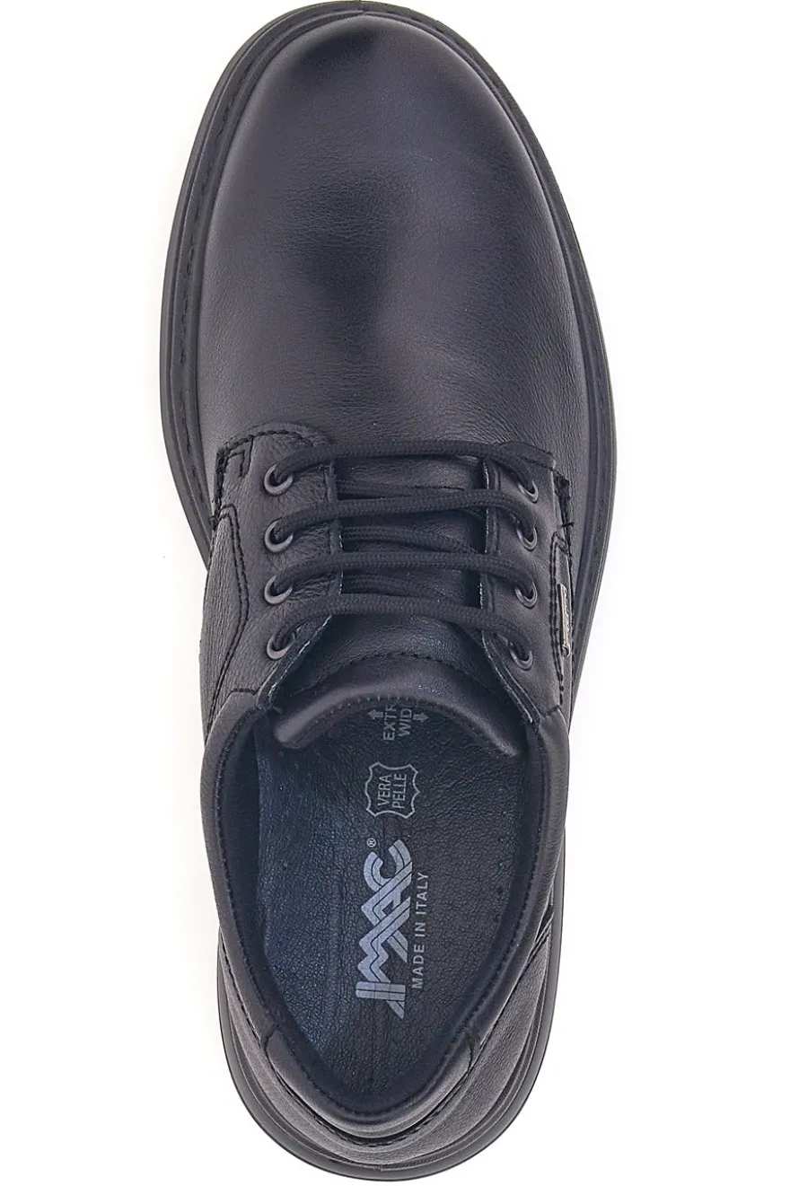 Scarpe stringate nere in pelle Imac 85130826790011
