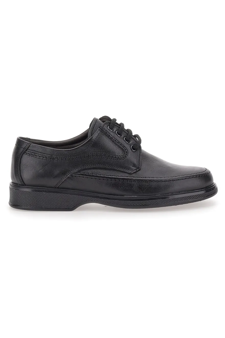 Scarpe Stringate Nere In Vera Pelle Pittarello 2182
