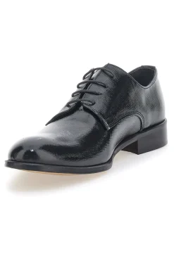 Scarpe Stringate Nere In Vera Pelle Made In Italy Pittarello 38020