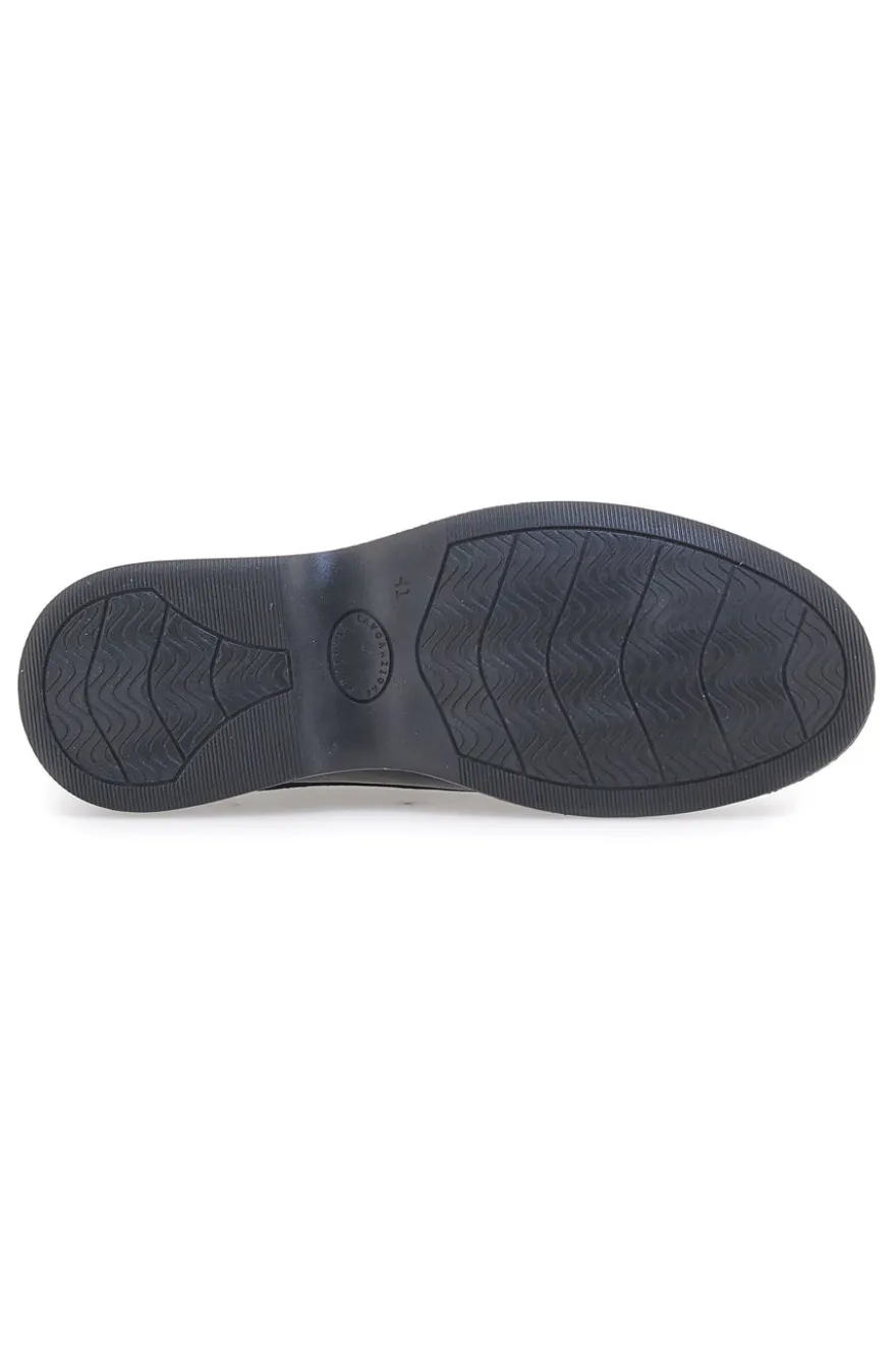 Scarpe Stringate Nere In Nabuk Made In Italy Jerpoint 1