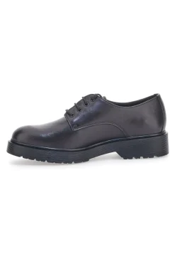 Scarpe Stringate Nere Vera Pelle Mio Tempo 258981