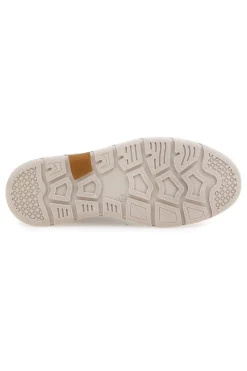 Scarpe stringate taupe traforate con zip laterale Pittarello eco 26111008