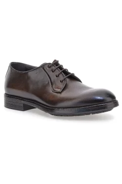 Scarpe stringate testa di moro in vera pelle eleganti Pittarello Plus 1115