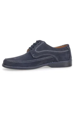 Scarpe Stringate Vera Pelle Blu Longford 2