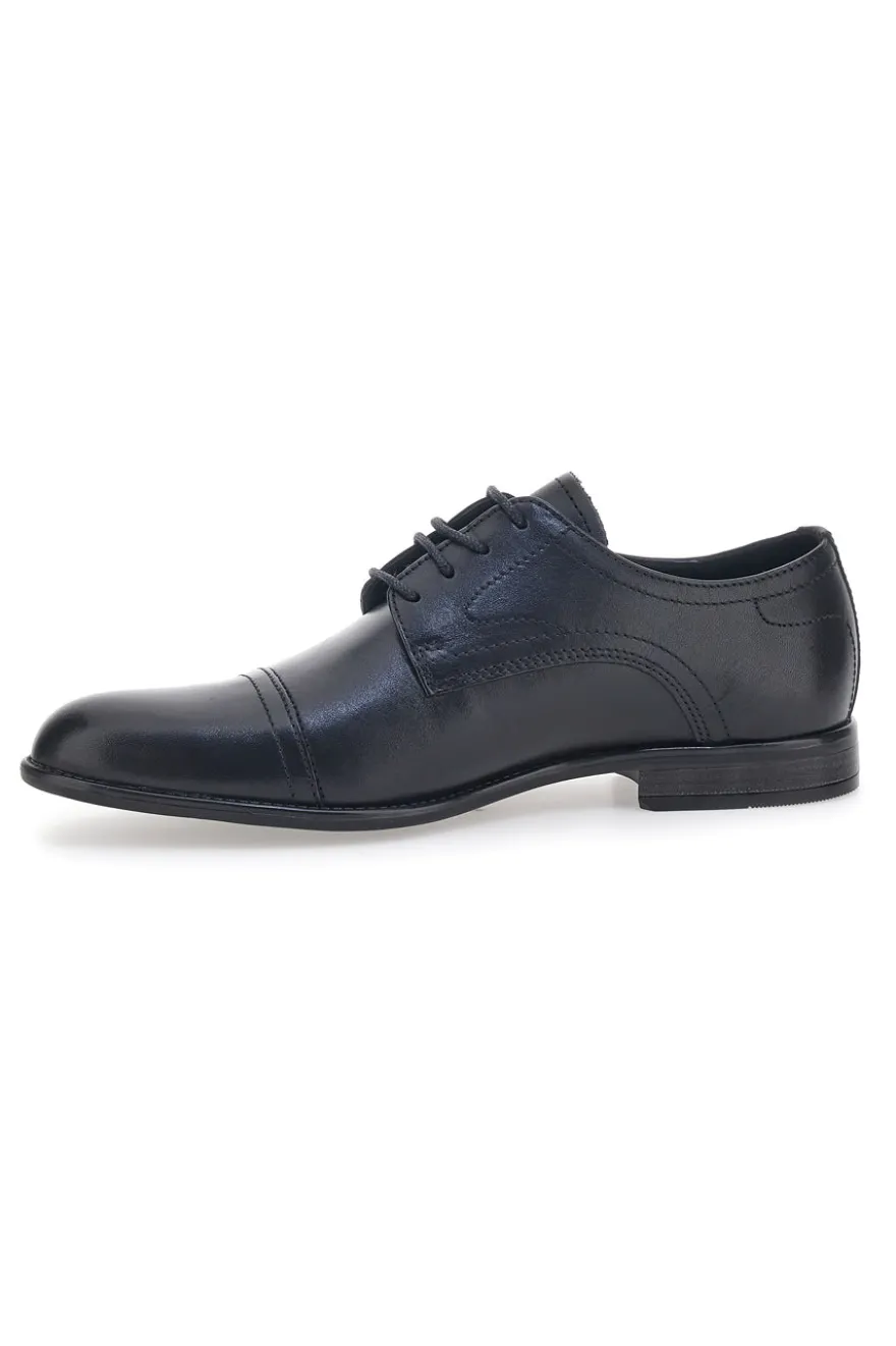 Scarpe Stringate Vera Pelle Nere Claremorris 2203