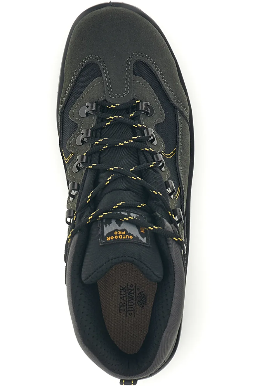 Scarponcini da trekking grigi e neri con support system Track down 10694S12