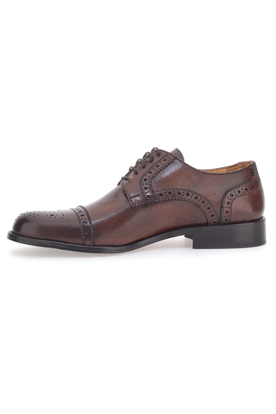 Schnürschuhe Echtleder Holz Pittarello Plus 611