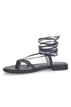 Schwarze Gladiator-Sandalen mit Flip-Flops PITTARELLO SUN A6700101