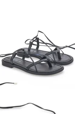 Schwarze Gladiator-Sandalen mit Flip-Flops PITTARELLO SUN A6700101