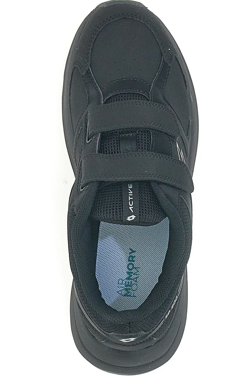 Schwarze Laufschuhe mit Klettverschluss LOTTO SPEEDRIDE 801 II S
