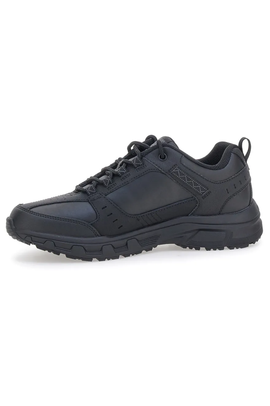 Schwarze Outdoor-Schuhe aus Leder mit Memory Foam Skechers Oak Canyon Redwick